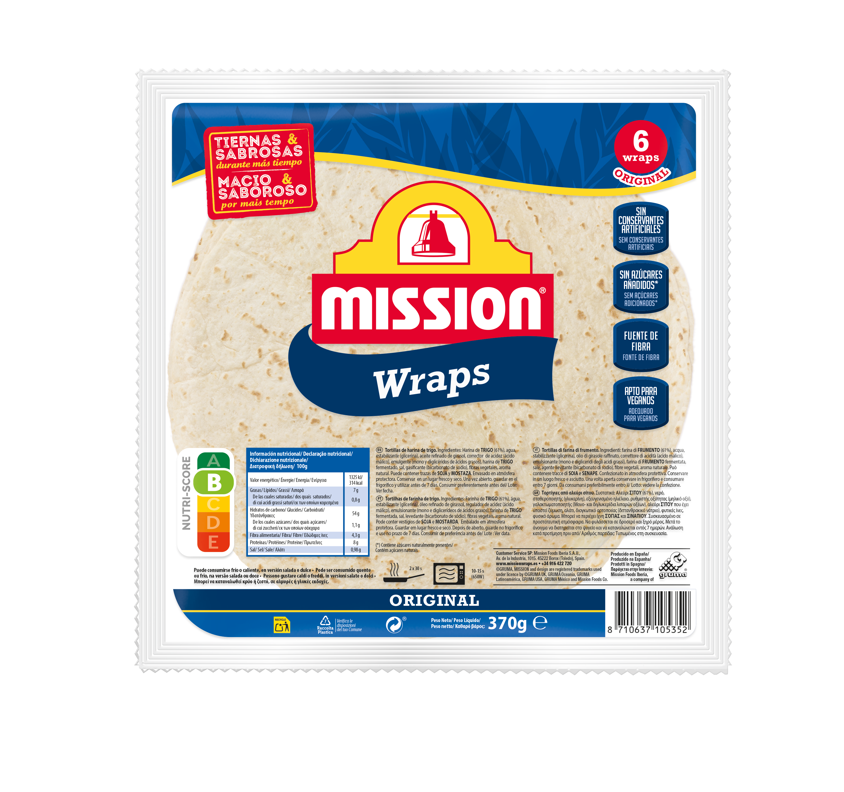 An image of Wraps Original